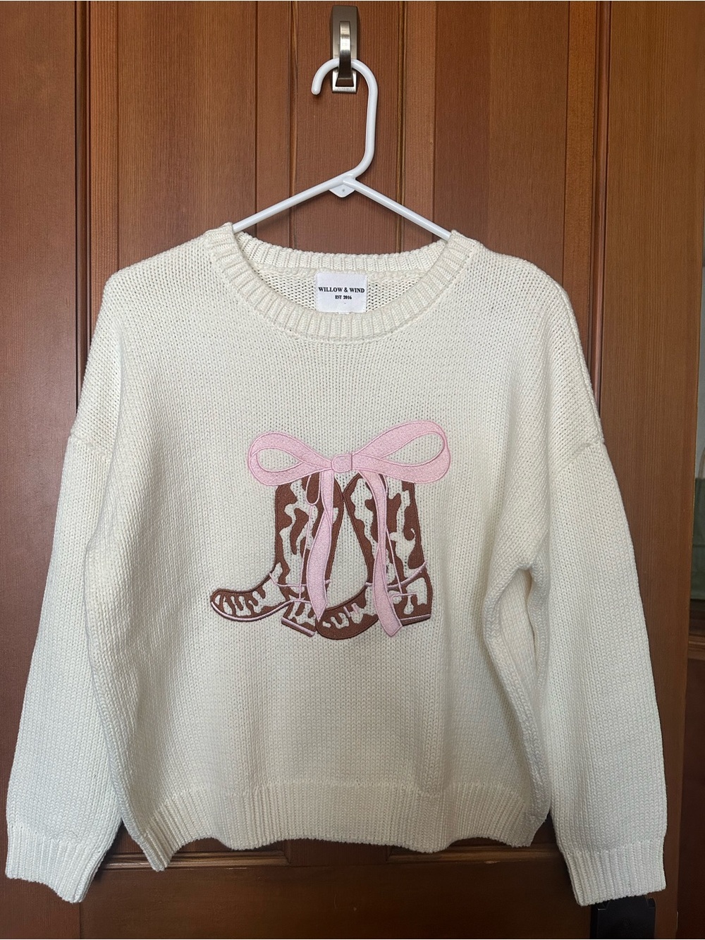 Willow & Wind Cowgirl Boot Sweater